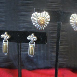Two Pairs of Retired Vintage Brighton Earrings